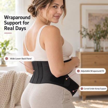Trevona™ Pregnancy Belly Belt – Breathable, Adjustable Bump Support