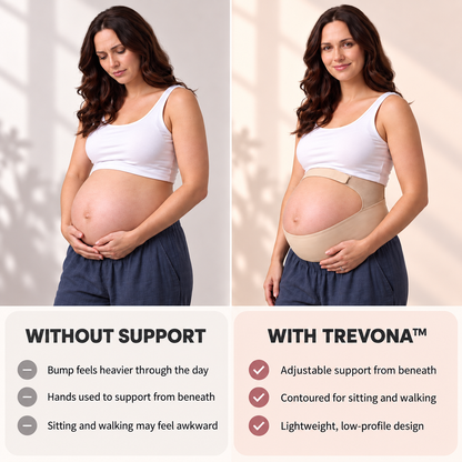 Trevona™ Pregnancy Belly Belt – Breathable, Adjustable Bump Support