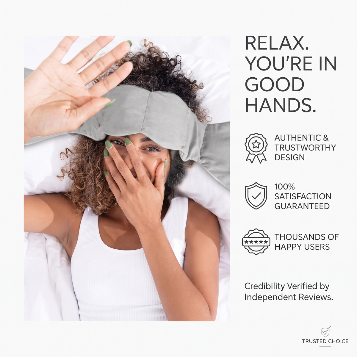 TREVONA™ DeepSleep Weighted Blackout Mask