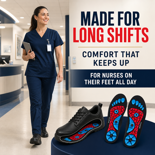Trevona™ Long-Shift Comfort Insoles – Contoured, Cushioned & Trim-to-Fit